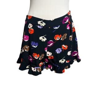 Kate Spade tap shorts with flounce hem floral day Disco print Sz 4